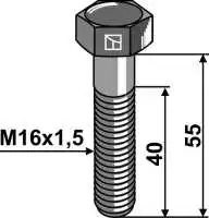 Sechskantschraube - M16x1,5X55 - 12.9