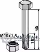 Schraube mit Sicherungsmutter - M10 - 10.9