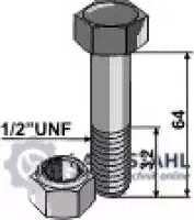 Schraube mit Sicherungsmutter - 1/2''UNF