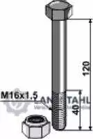 Schraube mit Sicherungsmutter - M16x1,5 - 10.9