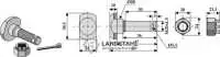 Messerschraube mit Kronenmutter M 20 x 35 - 12.9
