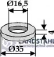 Scheibe D35x4xD16,5