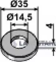 Scheibe D35x4xD14,5