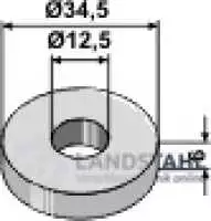 Scheibe D34,5x6xD12,5