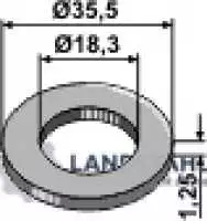 Federscheibe – D35,5x1,25xD18,3