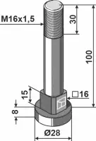 Schraube M16x1,5 - 10.9