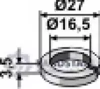 Scheibe D27x3,5xD16,5