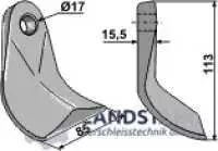 Messer 113x85mm