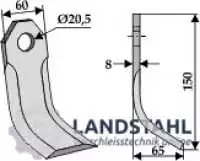Y-Messer 150x60mm