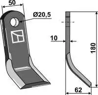 Hammerschlegel Schlegelmesser RM-71-14 fur Mulcher Maschio Furba Birba M48400405