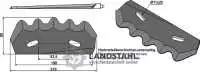 Futtermischwagenmesser - Hartmetall beschichtet, links