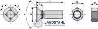 Pflugschraube 7/16" UNC x 32 und Sechskantmutter